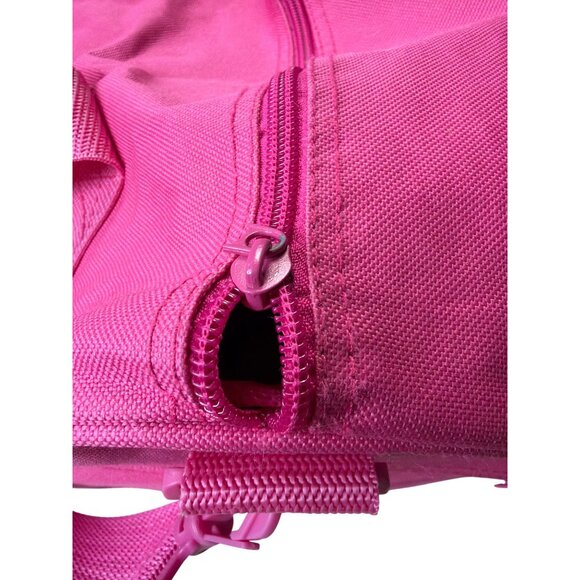 Golds Gym Pink Canvas Duffle Bag With Shoulder Strap - Picture 7 of 13